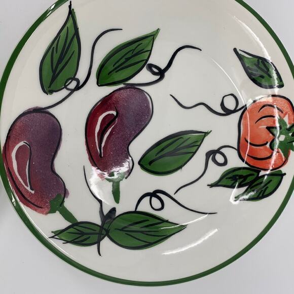 Vintage Ceramica San Marciano Hand Painted Italy Side Plates Four (4) - Picture 4 of 16